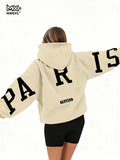 Trendy Loose Casual Pullover Hoodie with Letter Print