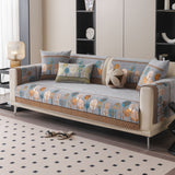 Boho Full Moon Tree Jacquard Chenille Sofa Cover