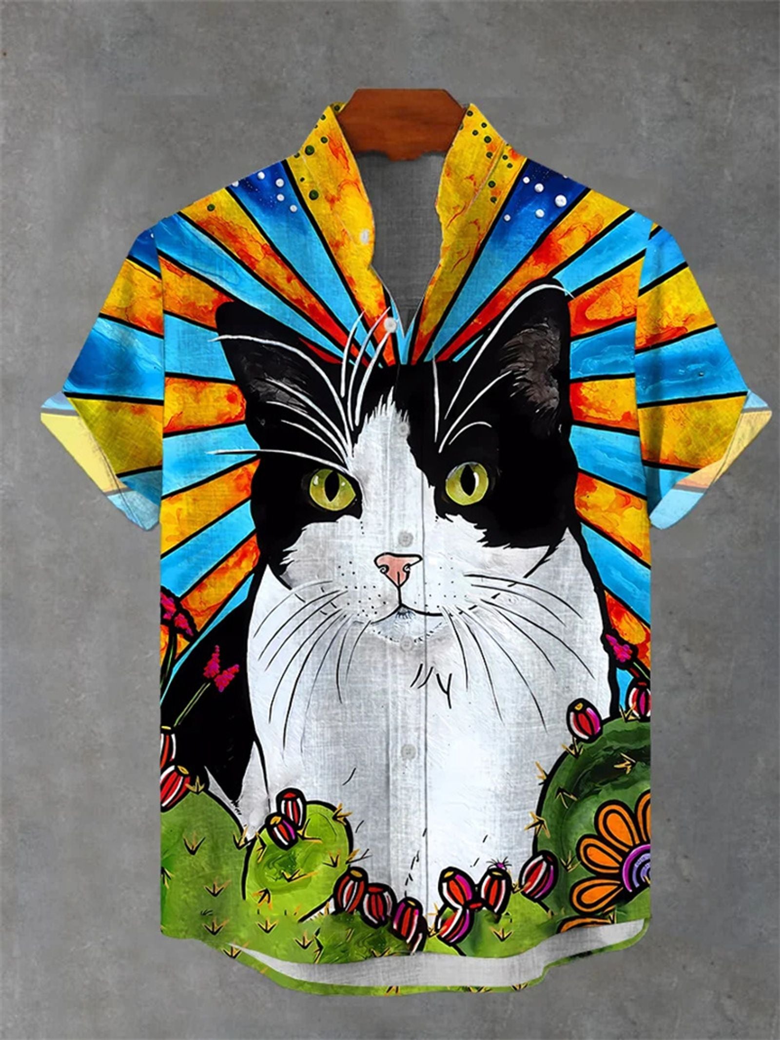 2025 Fashion Carnival 3D Printed Men's Casual Short Sleeve Shirt