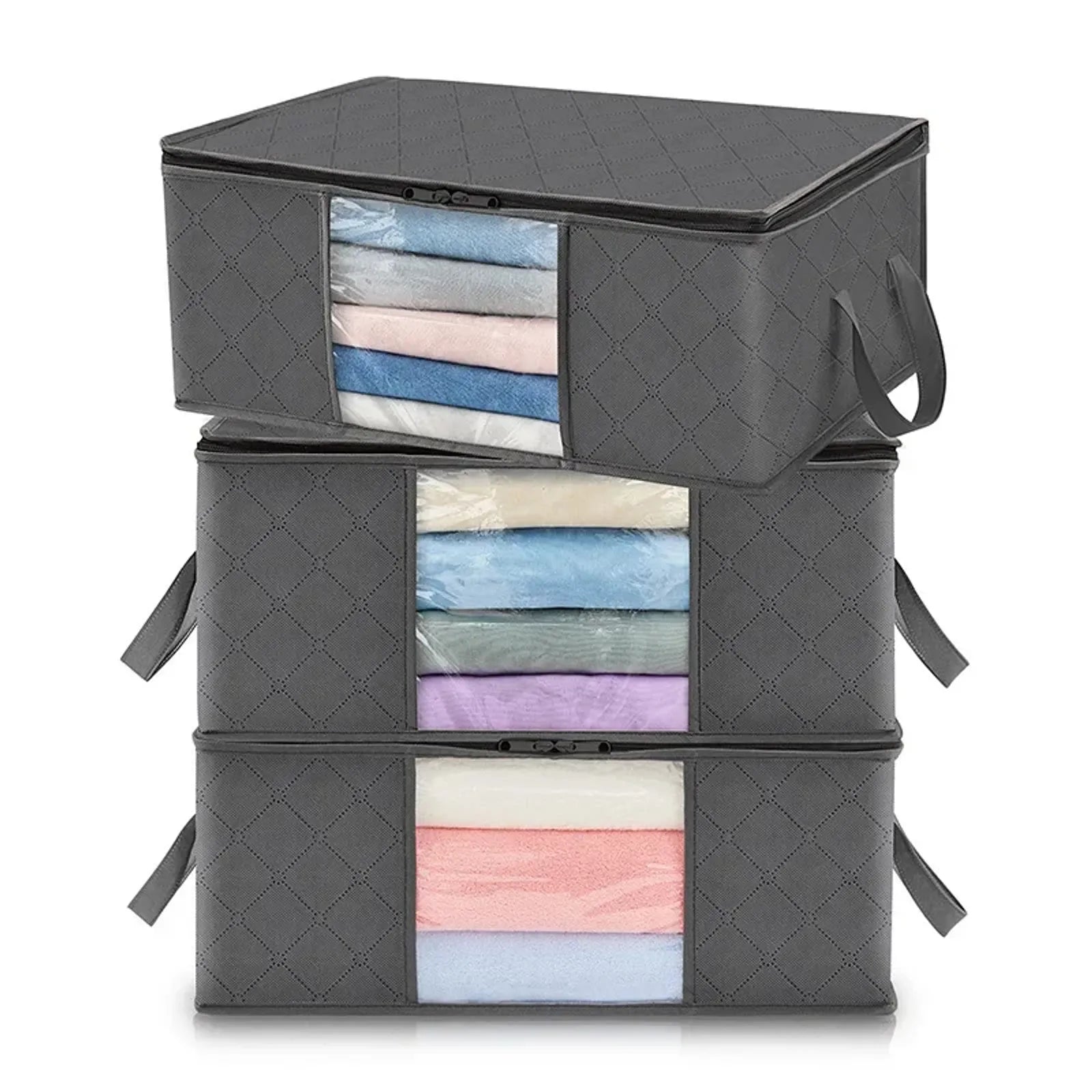 Foldable Large Capacity Storage Bags for Clothes and Blankets