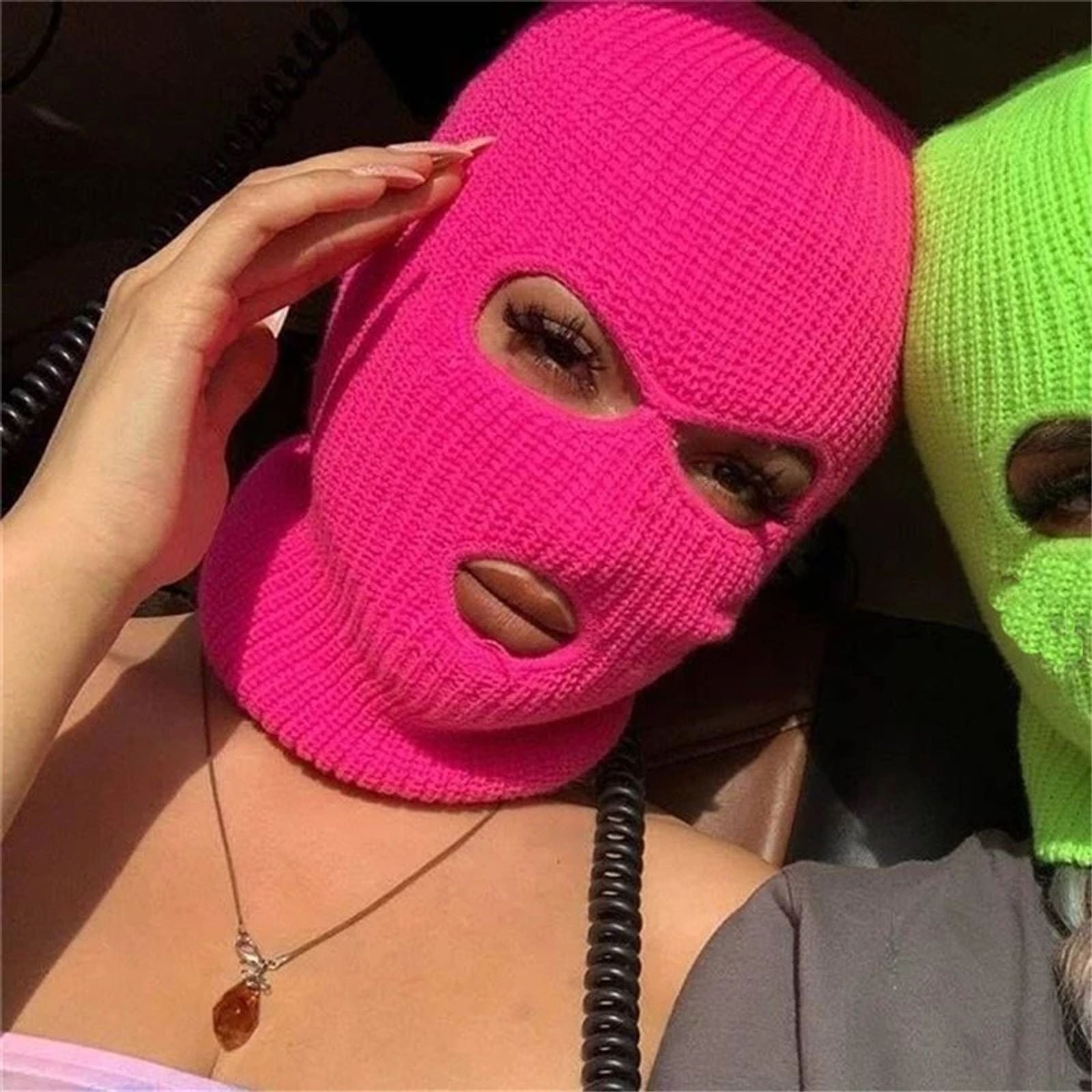 Windproof Full Face Knit Ski Mask for Winter