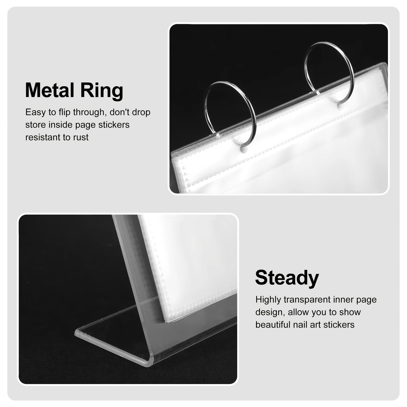 Transparent Dustproof Jewelry Storage Bag Rack