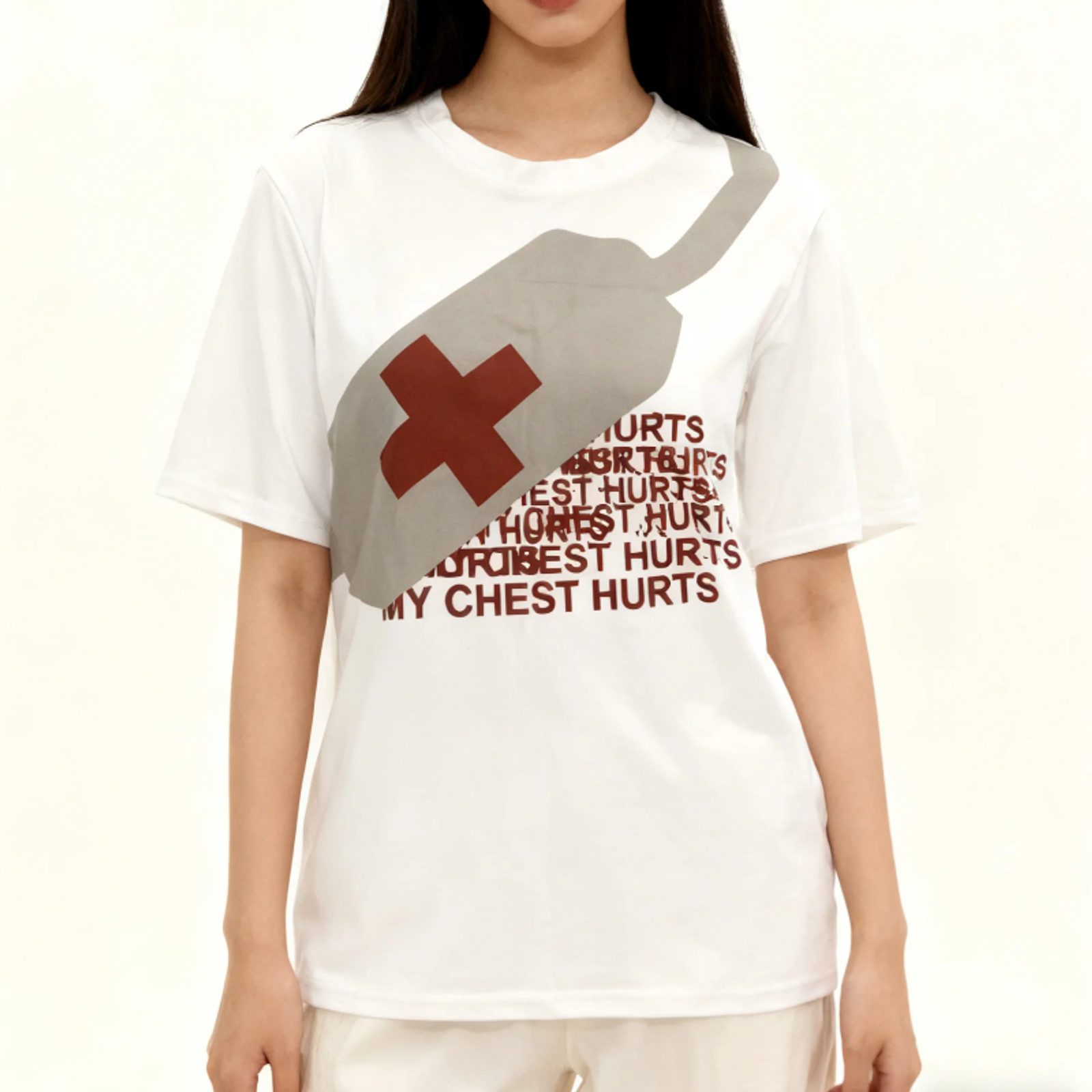 Summer High Street Sports Round Neck Casual T-Shirt