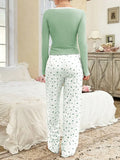 Women's Long Sleeve Autumn Winter Pajama Set