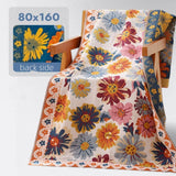 Pure Cotton Floral Towel Blanket