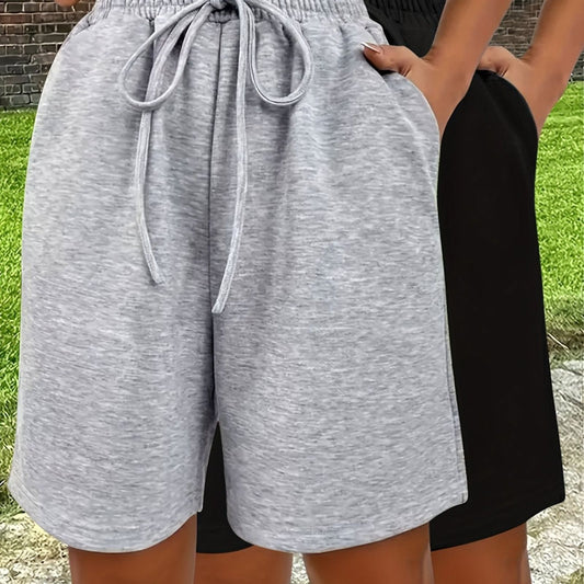 Casual Wide-Leg Sports Shorts for Women