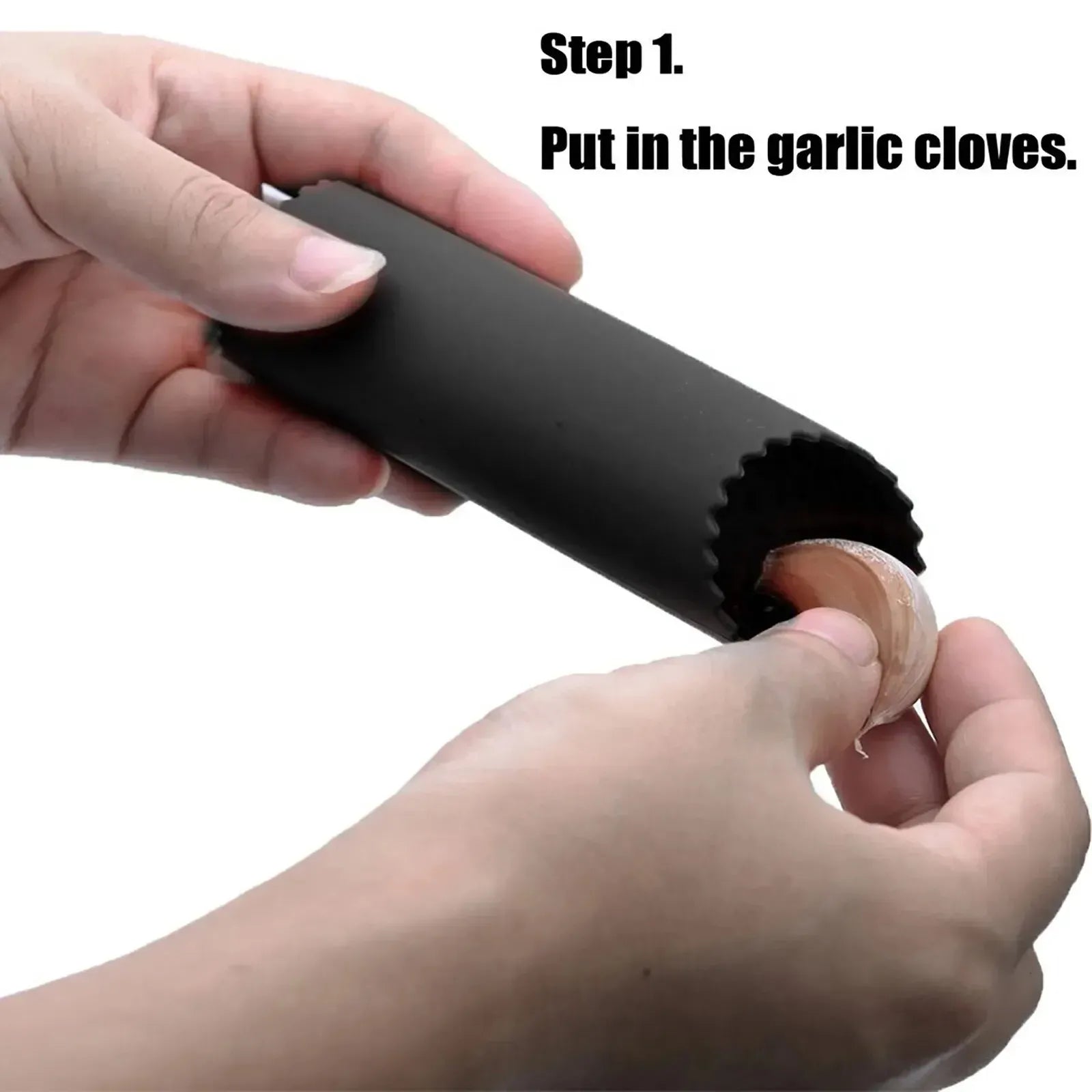 Silicone Garlic Peeler Tube - Easy Garlic Stripping Tool