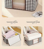 Large Clear Foldable Storage Box with Handles and Zipper