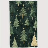 Green Christmas Tree Print Blanket - Soft & Warm Comfort