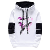 Girls Urban Fashion Loose Hoodie with Letter Print