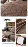 Ginkgo Jacquard Polar Fleece Sofa Cover - All Seasons