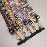 Retro Pattern Mobile Phone Clip Crossbody Lanyard