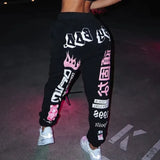 Summer Printed Casual Elastic Waist Harlan Pants for Women