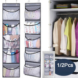 5-Grid Hanging Pocket Organizer for Underwear and Accessories