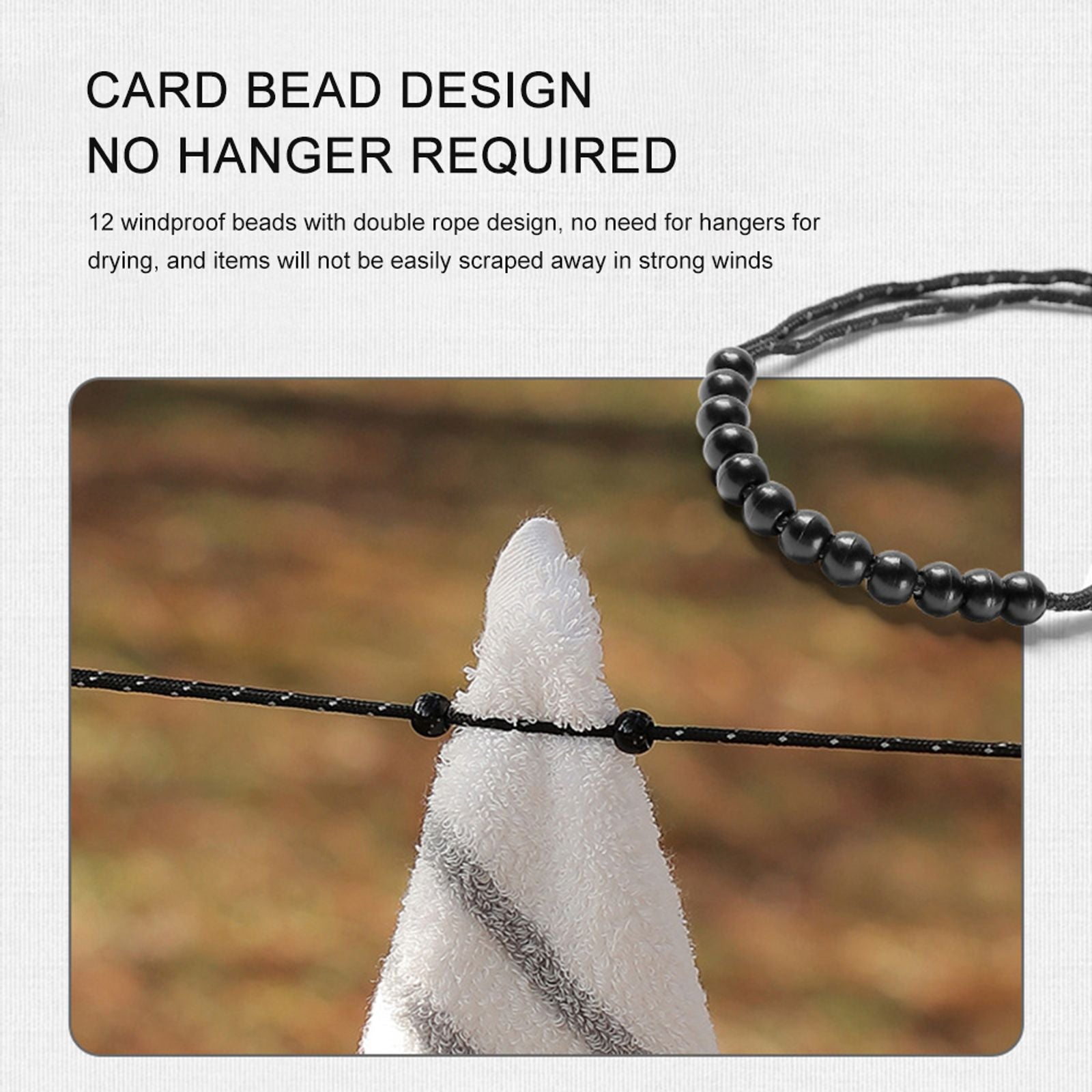 Adjustable Camping Stretch Clothesline