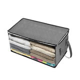 Large Capacity Foldable Clothes Storage Bag with Lids