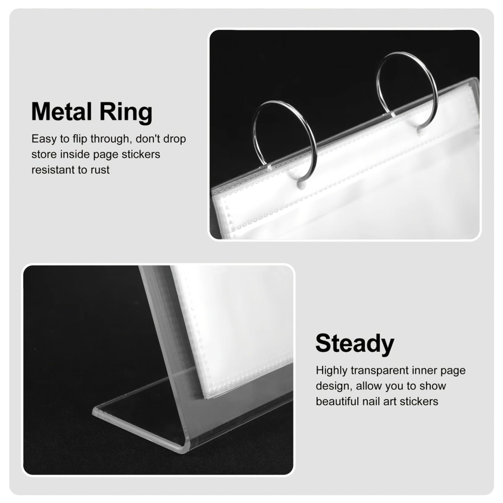 Transparent Dustproof Jewelry Storage Bag Rack