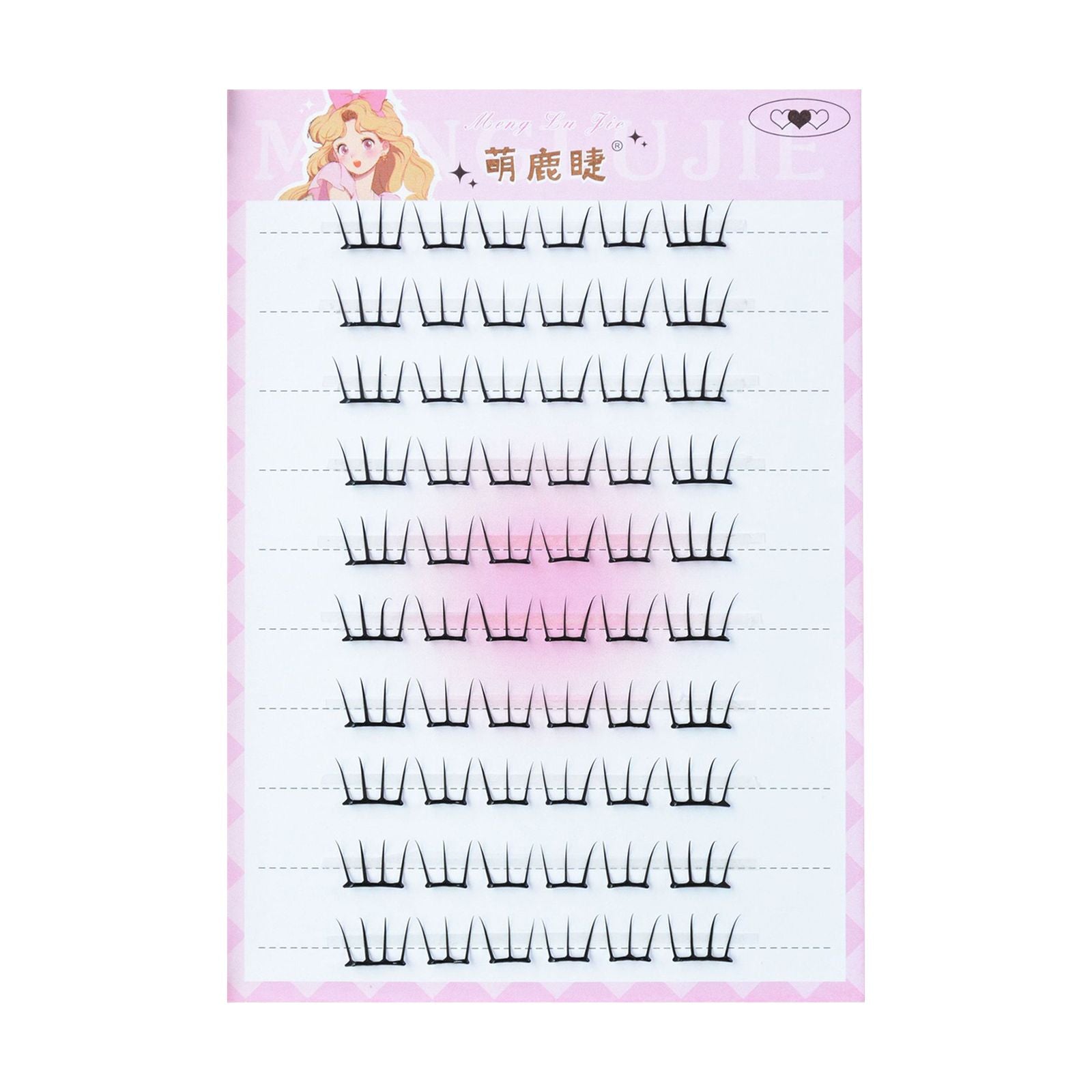 Self-Adhesive Fluffy Cluster Eyelashes for Daily Makeup