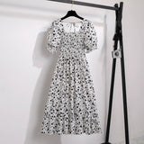 Spring Summer Chiffon A-line Dress for Women