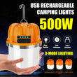 500W Rechargeable LED Camping Lantern with Power Display