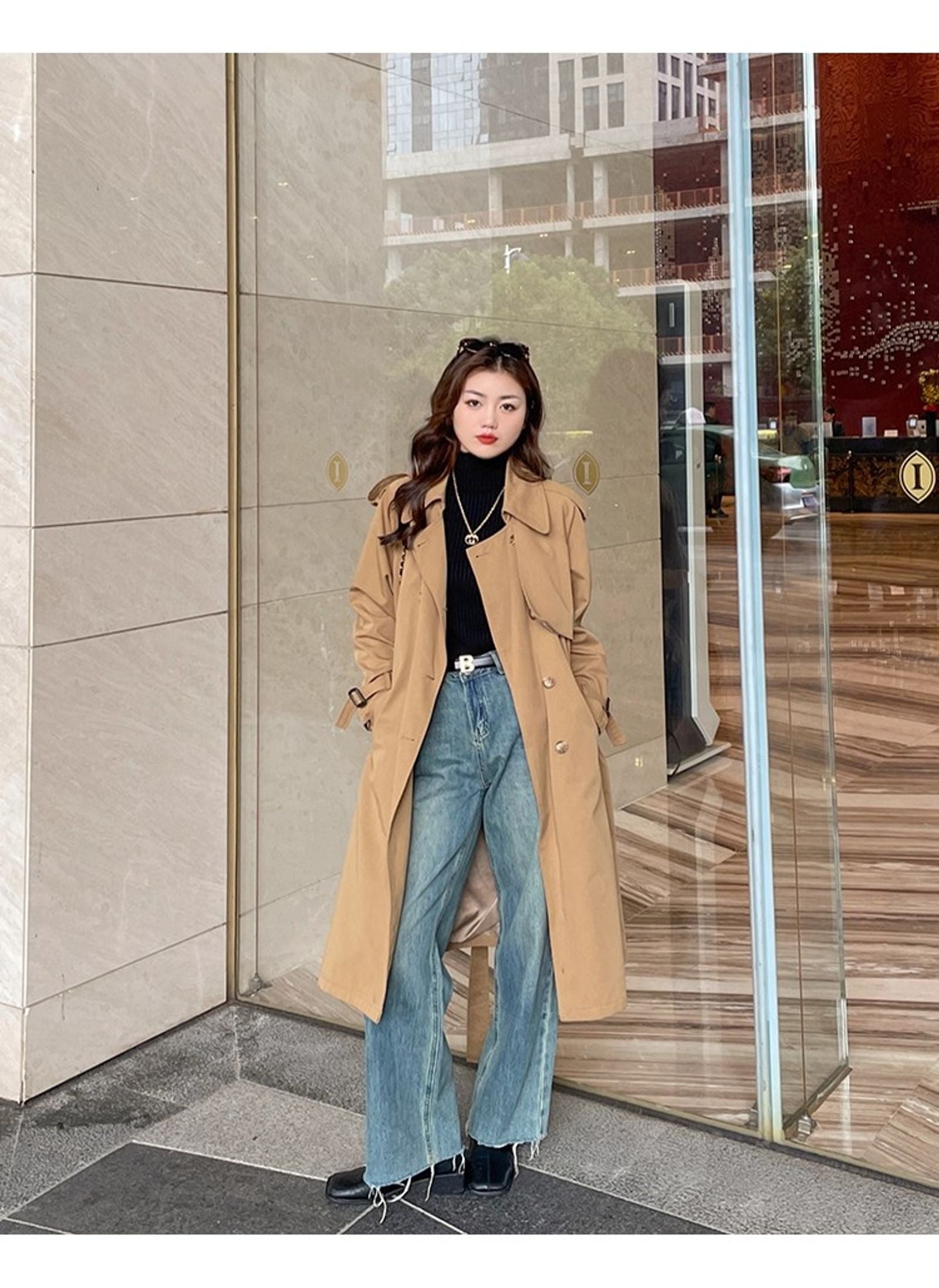 Solid Color Slim Turtleneck Sweater for Women