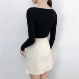 Women’s Knitted V-Neck Pullover Sweater