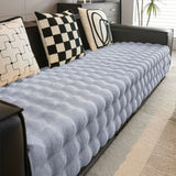 Thick Imitation Rabbit Fur Plush Sofa Slipcover
