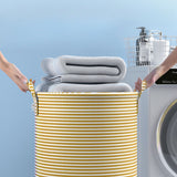 Foldable Minimalist Striped Laundry Basket