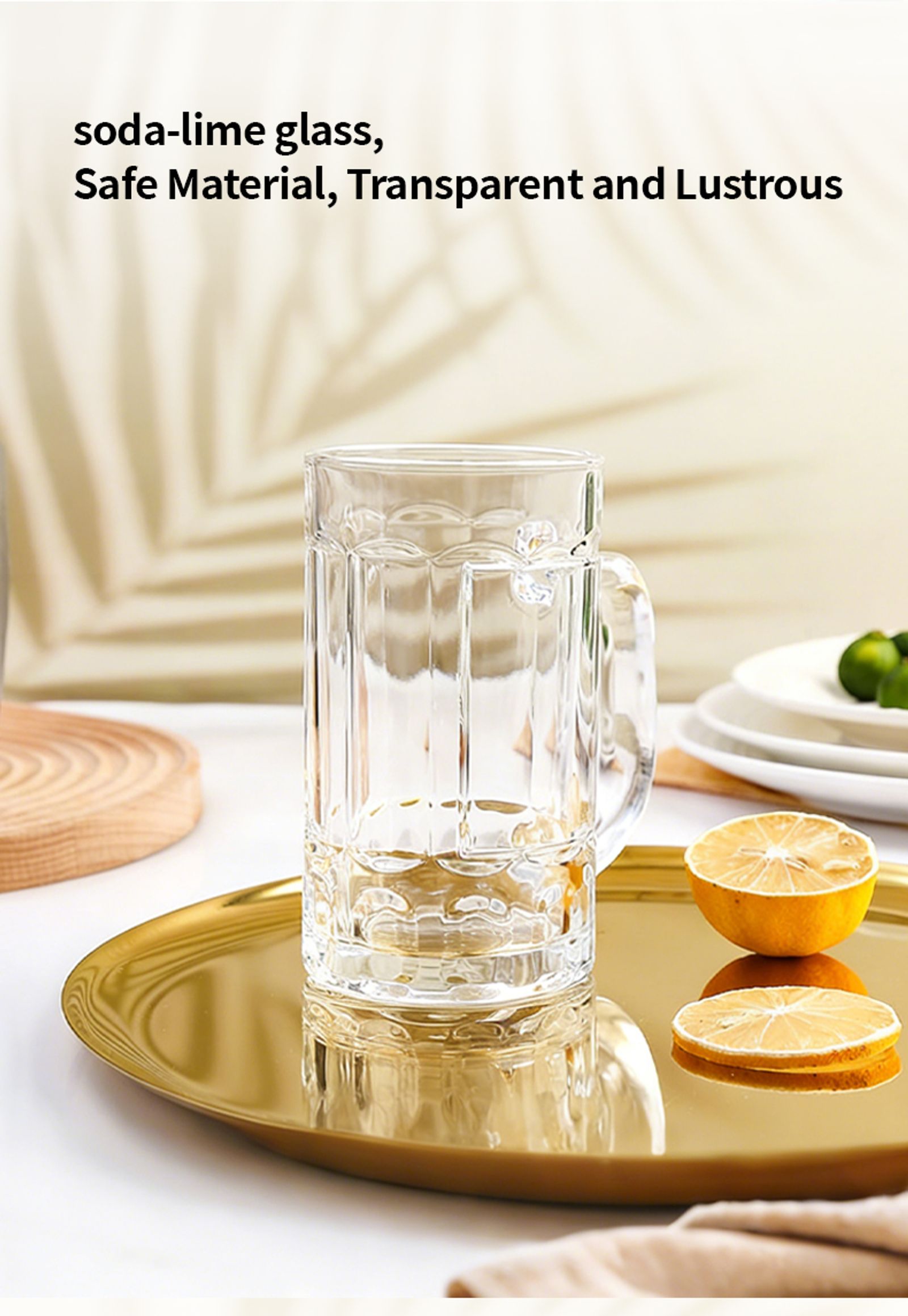 Clear Thickened Glass Beer Mug – Heavy Duty Drinking Cup