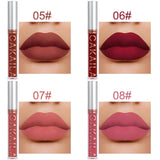 10pcs Nude Lip Gloss Matte Velvet Liquid Lipstick Set