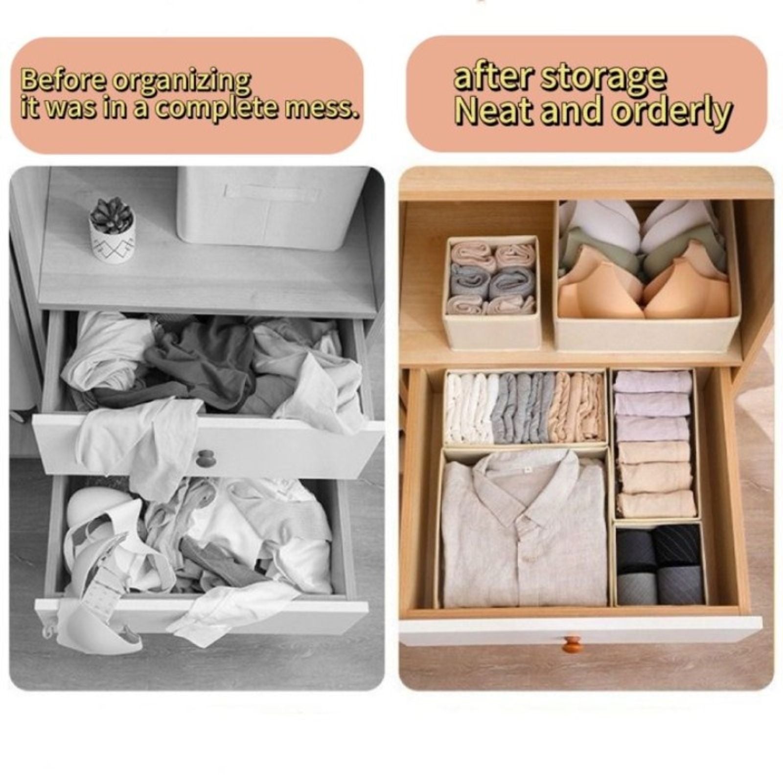 Drawer Storage Organizers for Clothes and Accessories