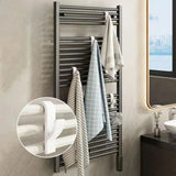 Heated Bathroom Towel Holder Rack with Hooks