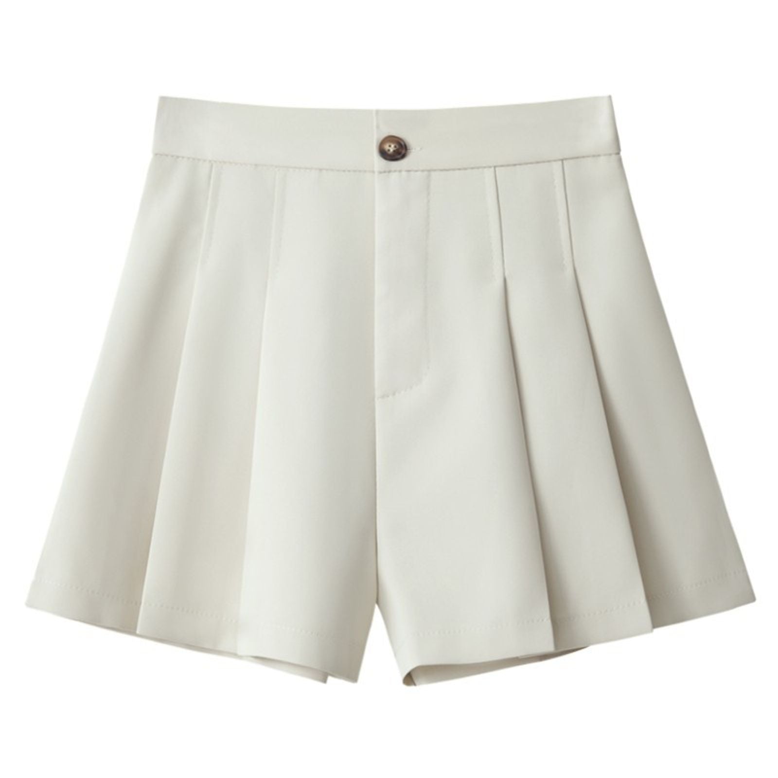 Summer A-Line Pleated High Waist Shorts for Women