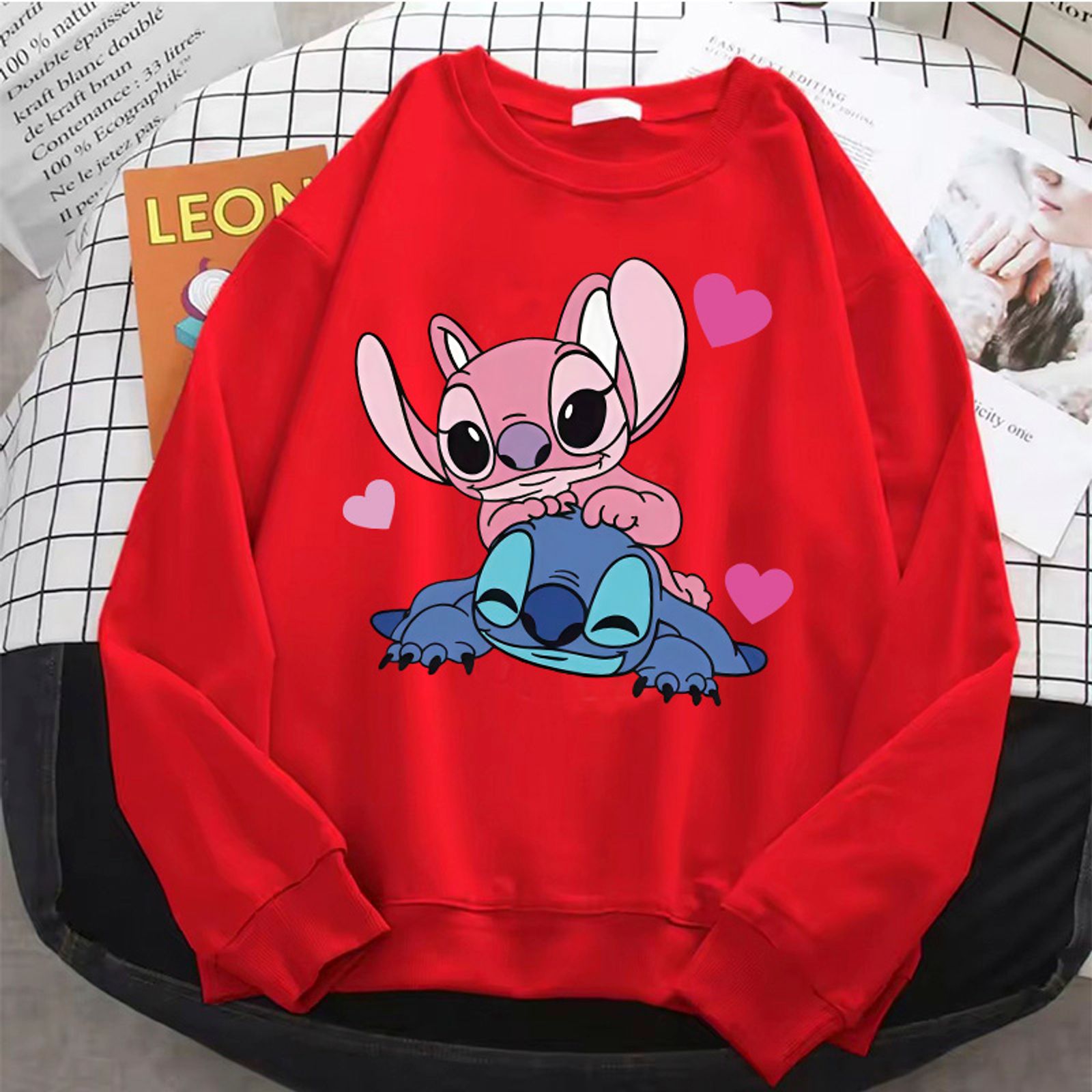 Kawaii Cartoon Fleece Pullover Hoodie for Women & Girls