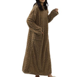 Soft Coral Velvet Jacquard Pajama Set for Women