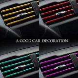 10 Pcs Car Air Vent Grille Decoration Trim Stickers