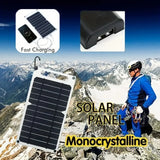 35W Portable Solar Panel with USB Charger for Outdoor Use