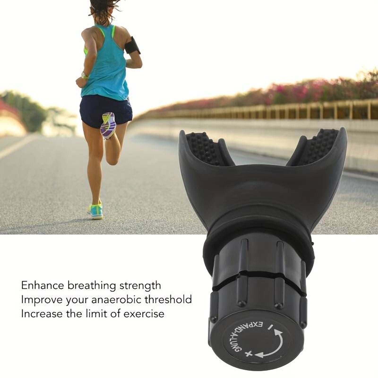 Portable Adjustable Resistance Breathing Exercise Device