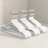 10pcs Durable No-Slip Metal Clothes Hangers