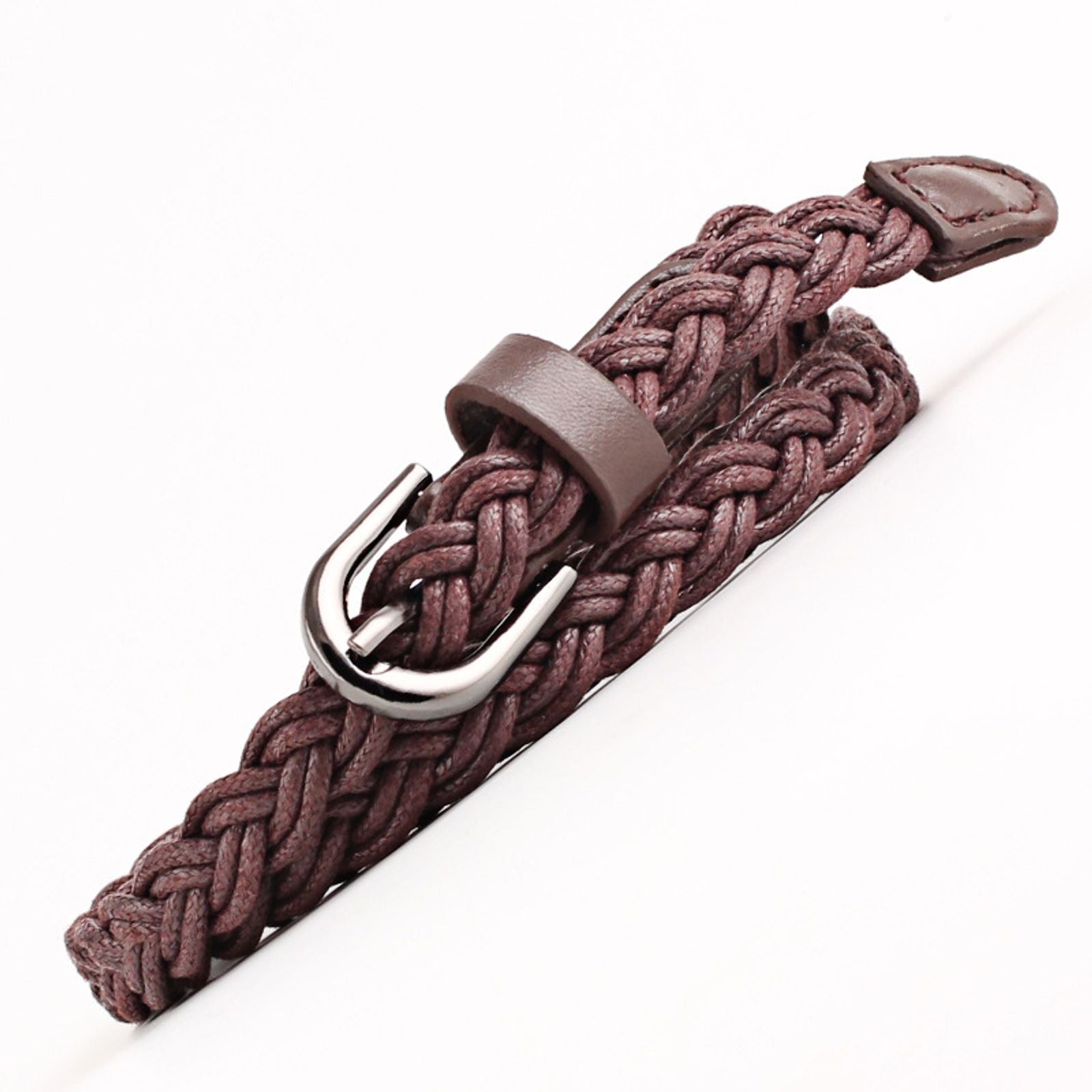 Fashion Casual Woven Leather Women's Decorative Belt
