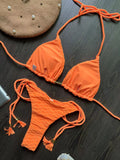 Sexy Push-Up Thong Bikini Set for Women