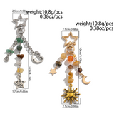 Exquisite Stars and Moon Pendant Keychain for Women