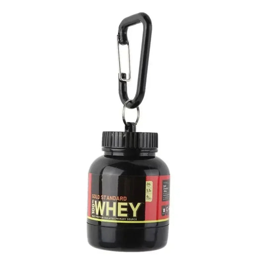 Portable Mini Protein Powder Bottle with Keychain