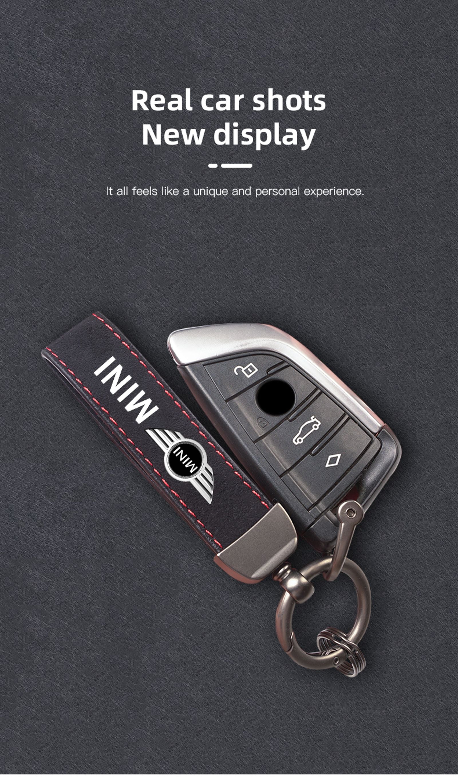 Suede Keychain Ring for MINI Cooper