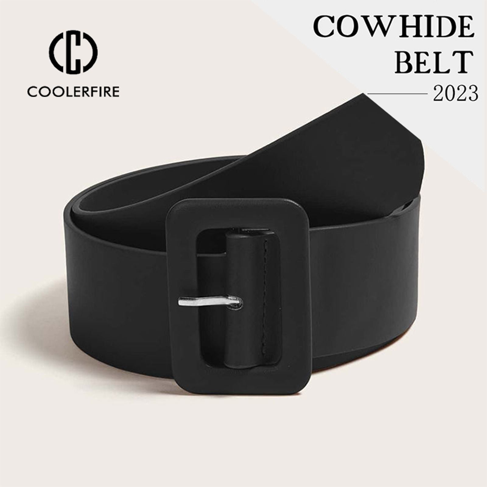 Women's PU Leather Wide Belt - Simple and Stylish