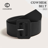 Women's PU Leather Wide Belt - Simple and Stylish