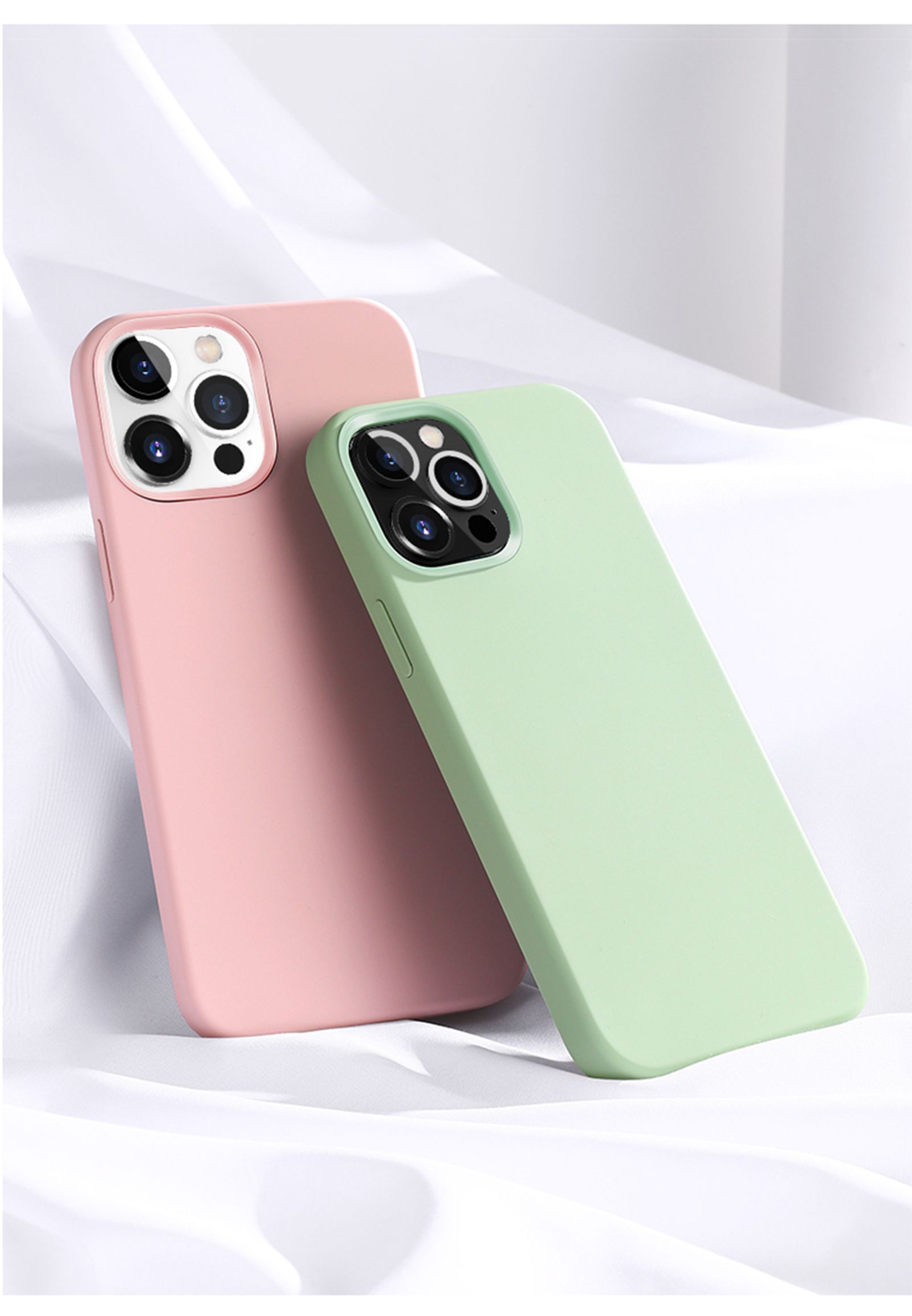 Luxury Liquid Silicone Phone Case for iPhone 11-16 Pro Max