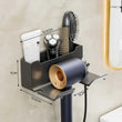 Wall-Mounted Hair Dryer Holder and Organizer