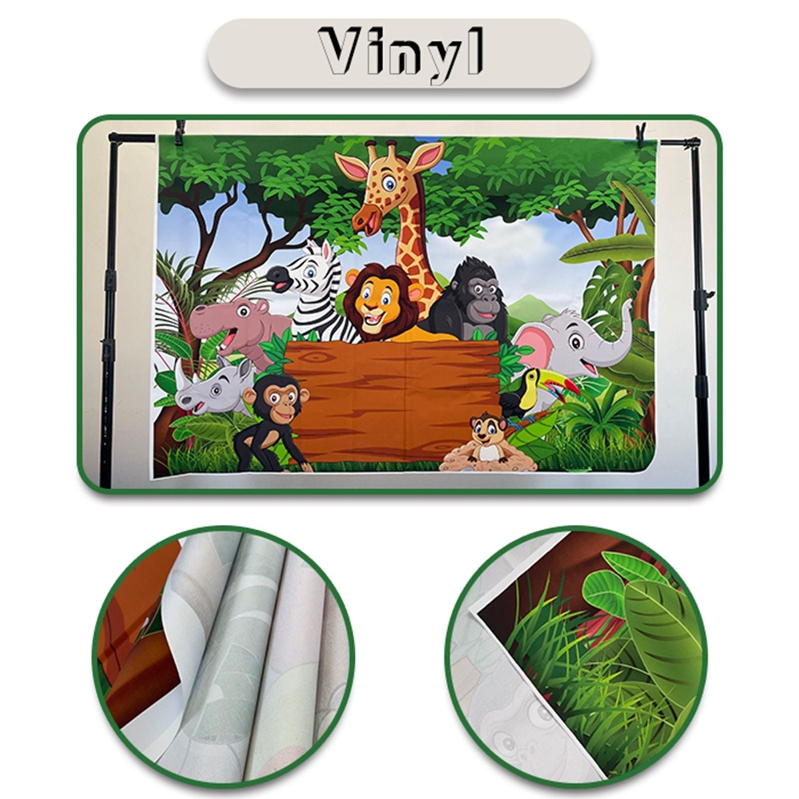 Winter Christmas Wedding Photo Backdrop with Arch and Tree