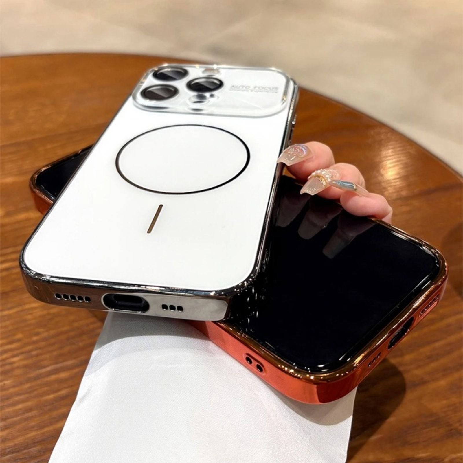 Luxury Laser Camera MagSafe Cover for iPhone 17/16/15/13